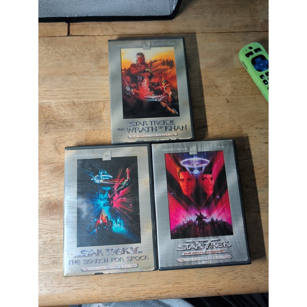 Star Trek 2,3,5 Wraith Of Khan The Final Frontier The Search For Spock Collector